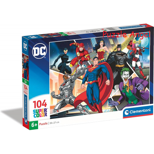 Supercolor puzzle 104塊, size:48.5x33.5cm