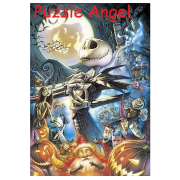 耶誕節前的噩夢藝術 （The Nightmare Before Christmas） 108片夜光拼圖 , size:18.2x25.7cm