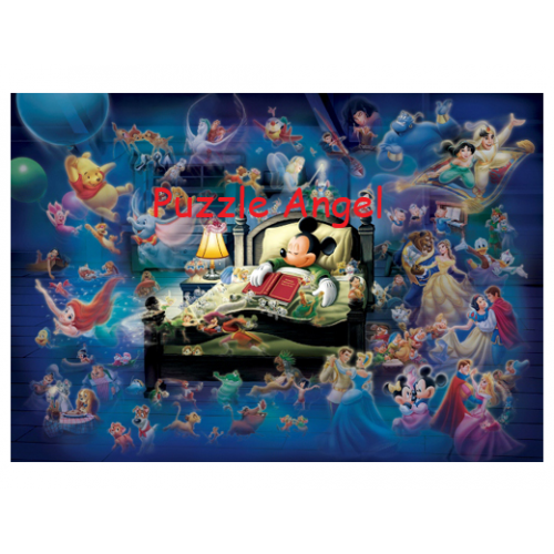 米奇的夢幻幻想（米奇和朋友們）500 塊, 夜光砌圖,  size:35x49cm