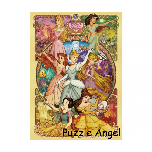 美麗綻放的少女（迪士尼公主）500塊,  size:35x49cm