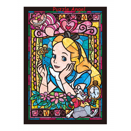 愛麗絲夢遊仙境266 塊, 透明彩繪砌圖, size:18.2x25.7cm