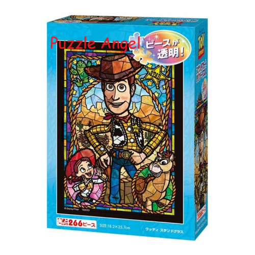 胡迪彩繪玻璃（玩具總動員）266 塊, 透明彩繪砌圖, size:18.2x25.7cm