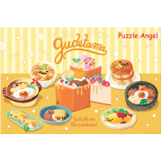 Gudetama美味蛋料理拼圖1000片, size:50x75cm