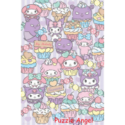 My Melody & Kuromi 美樂蒂&酷洛米杯子蛋糕派對拼圖1000片, size:50x75cm
