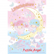 LittleTwinStars夢幻星辰燙金拼圖108片, size:18.2x25.7cm