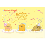 Gudetama 蛋黃哥【十周年】歡呼彩帶拼圖108片, size:18.2x25.7cm