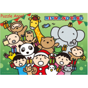 MINNA NO TABO大寶 禮物大放送拼圖108片, size:18.2x25.7cm