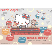 Hello Kitty 【在地系列】夜市撈魚魚拼圖108片, size:18.2x25.7cm