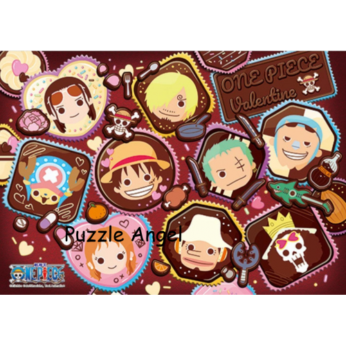 航海王草帽一行人(巧克力款)拼圖108片, size:18.2x25.7cm