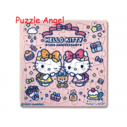 Hello Kitty【50周年】生日派對拼圖磁鐵16片(方), 尺寸:5.5x5.5cm(方形)  