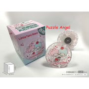 LittleTwinStars雙星仙子【氣泡水系列】粉櫻桃拼圖磁鐵16片, 尺寸:直徑6cm(圓形)   