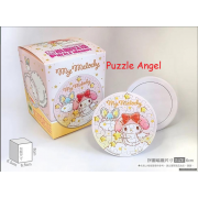 My Melody美樂蒂【天使系列】希望星星拼圖磁鐵16片(圓), 尺寸:直徑6cm(圓形)