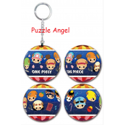 海賊王變裝喬巴立體球型拼圖鑰匙圈24片, 直徑:3.98cm   