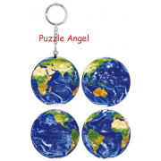 璀璨之星(地球)立體球型拼圖鑰匙圈24片, 直徑:3.98cm   