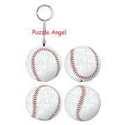 棒球立體球型拼圖鑰匙圈24片, 直徑:3.98cm   
