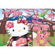 Hello Kitty 花見八重櫻拼圖300片, size:26x38cm