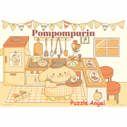 Pompompurin布丁狗【房間系列】北歐風廚房拼圖300片, size:26x38cm
