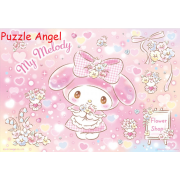My Melody【閃亮系列】粉戀花店拼圖300片, size:26x38cm