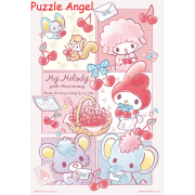 My Melody 美樂蒂【周年系列】甜蜜回憶拼圖300塊,  size:26x38cm