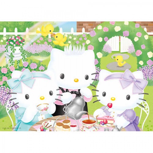 Hello Kitty花園午後拼圖520塊,  size:38x53cm
