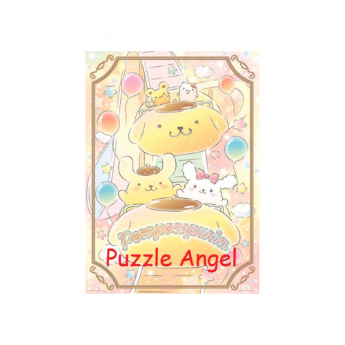 Pompompurin布丁狗【樂園系列】繽紛雲霄飛車拼圖520塊,  size:38x53cm