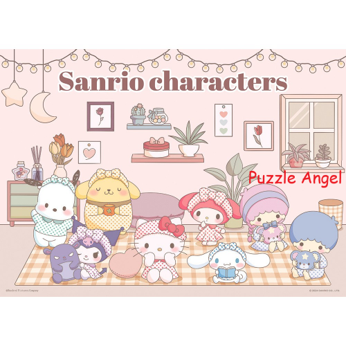 Sanrio characters點點睡衣時刻拼圖520塊,  size:38x53cm