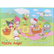 Sanrio characters幸運草野餐拼圖520塊, size:38x53cm