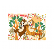 Chip an' Dale並肩合作拼圖108塊,  size:18.2x25.7cm