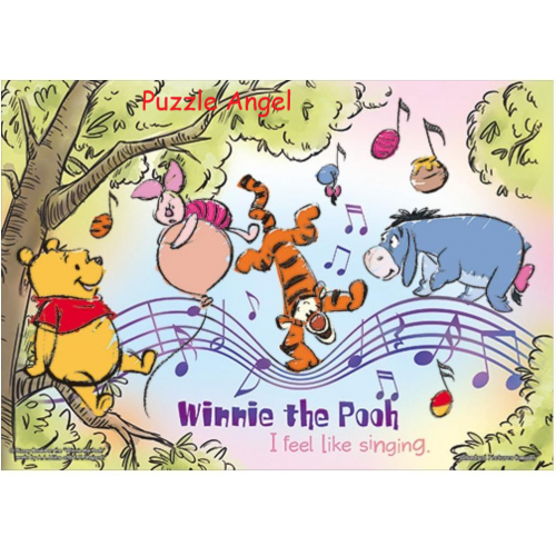 Winnie The Pooh小熊維尼(19)拼圖108片, size:18.2x25.7cm