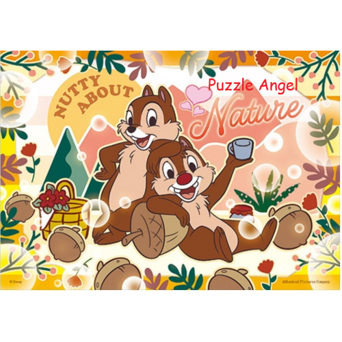 Chip an' Dale【自然花卉系列】奇奇蒂蒂拼圖108塊, size:18.2x25.7cm