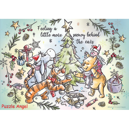 Winnie The Pooh 裝飾時光拼圖108片, size:18.2x25.7cm