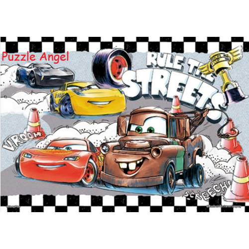 Cars汽車總動員拼圖108片, size:18.2x25.7cm