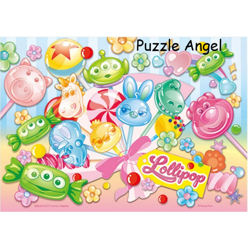 Disney Pixar Fluffy繽紛棒棒糖拼圖108片, size:18.2x25.7cm