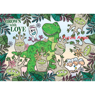 Toy story 抱抱龍 綠意盎然 108 塊砌圖, size:18.2x25.7cm