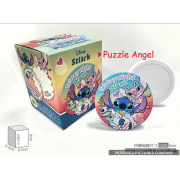 Stitch星際寶貝【甜點系列】冰淇淋拼圖磁鐵16片(圓), 尺寸:直徑6cm(圓形)