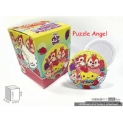 Chip an' Dale奇奇蒂蒂【甜點系列】水果布丁拼圖磁鐵16片(圓), 尺寸:直徑6cm(圓形)