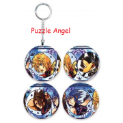 Kingdom Hearts王國之心(2)立體球型拼圖鑰匙圈24片,  直徑:3.98cm   