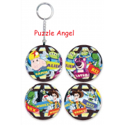 Toy story玩具總動員(1)立體球型拼圖鑰匙圈24片,  直徑:3.98cm   