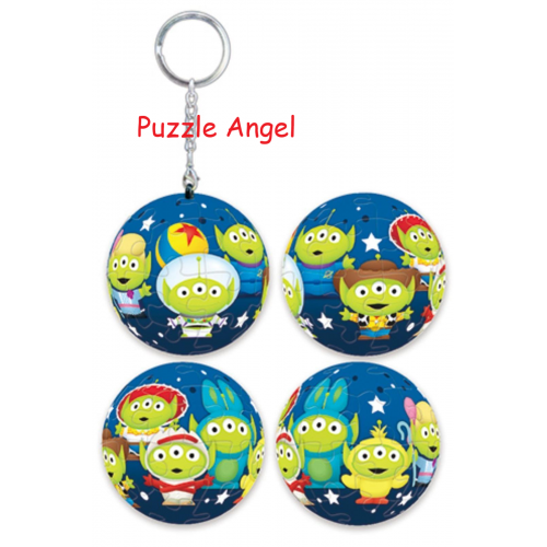 Toy story 4玩具總動員(1)立體球型拼圖鑰匙圈24片,  直徑:3.98cm   