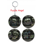 Toy story 4玩具總動員(2)立體球型拼圖鑰匙圈24片,  直徑:3.98cm   