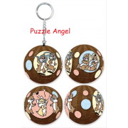 Chip an' Dale奇奇蒂蒂(8)立體球型拼圖鑰匙圈24片, 直徑:3.98cm   