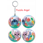 Stitch星際寶貝(9)立體球型拼圖鑰匙圈24片, 直徑:3.98cm   