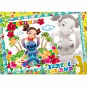 Stitch扶桑花相片拼圖520塊,  size:38x53cm