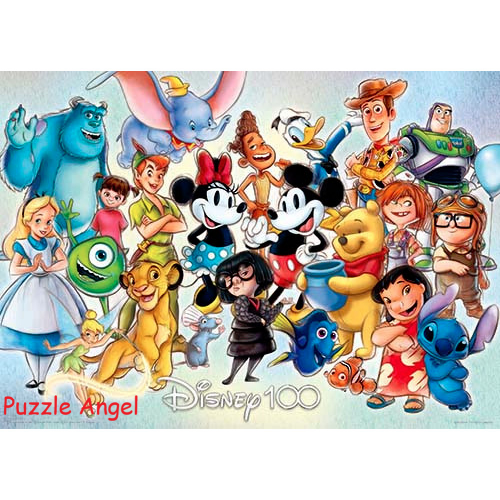 Disney 【迪士尼百年慶典】經典插畫拼圖520塊,  size:38x53cm