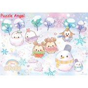 Disney Ufufy 冬季雪地 拼圖520塊,  size:38x53cm