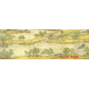 清院本 清明上河圖(4)1008 塊砌圖, size：34×100cm
