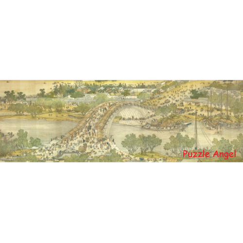 清院本 清明上河圖 1008片拼圖, size:34x100cm