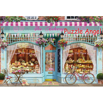 Garry Walton 小巷蛋糕店 迷你1000片拼圖, 世界極小, size:26x38cm
