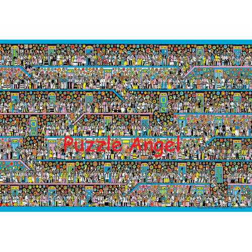 WHERE'S WALLY? 尋找威利, 迷你1000片拼圖, 世界極小, size:26x38cm