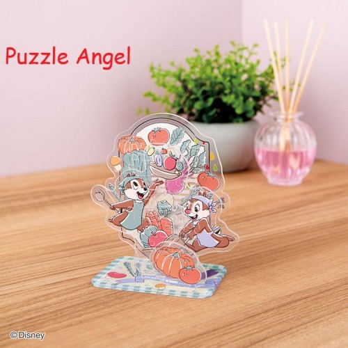 迪士尼Acrystapop Chip and Dale/蔬菜（迪士尼） 34件裝砌圖, size:9.8x5cm